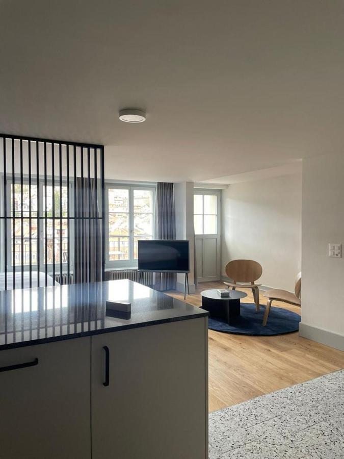 La Sauvage Aparthotel Fribourg Bagian luar foto