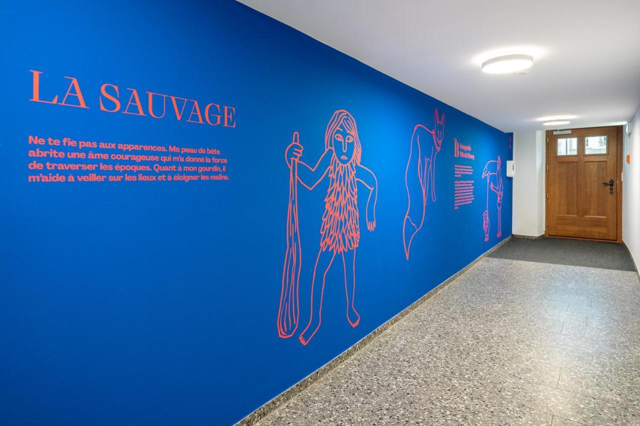 La Sauvage Aparthotel Fribourg Bagian luar foto