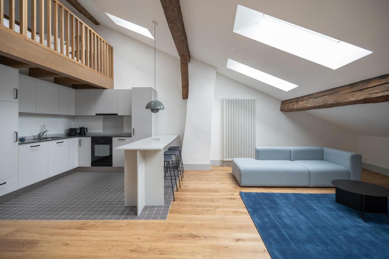 La Sauvage Aparthotel Fribourg Bagian luar foto